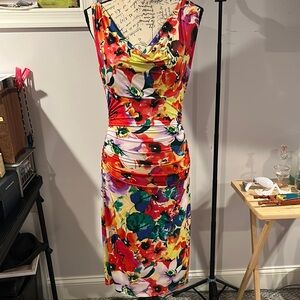 Ralph Lauren Vibrant Floral Midi Dress